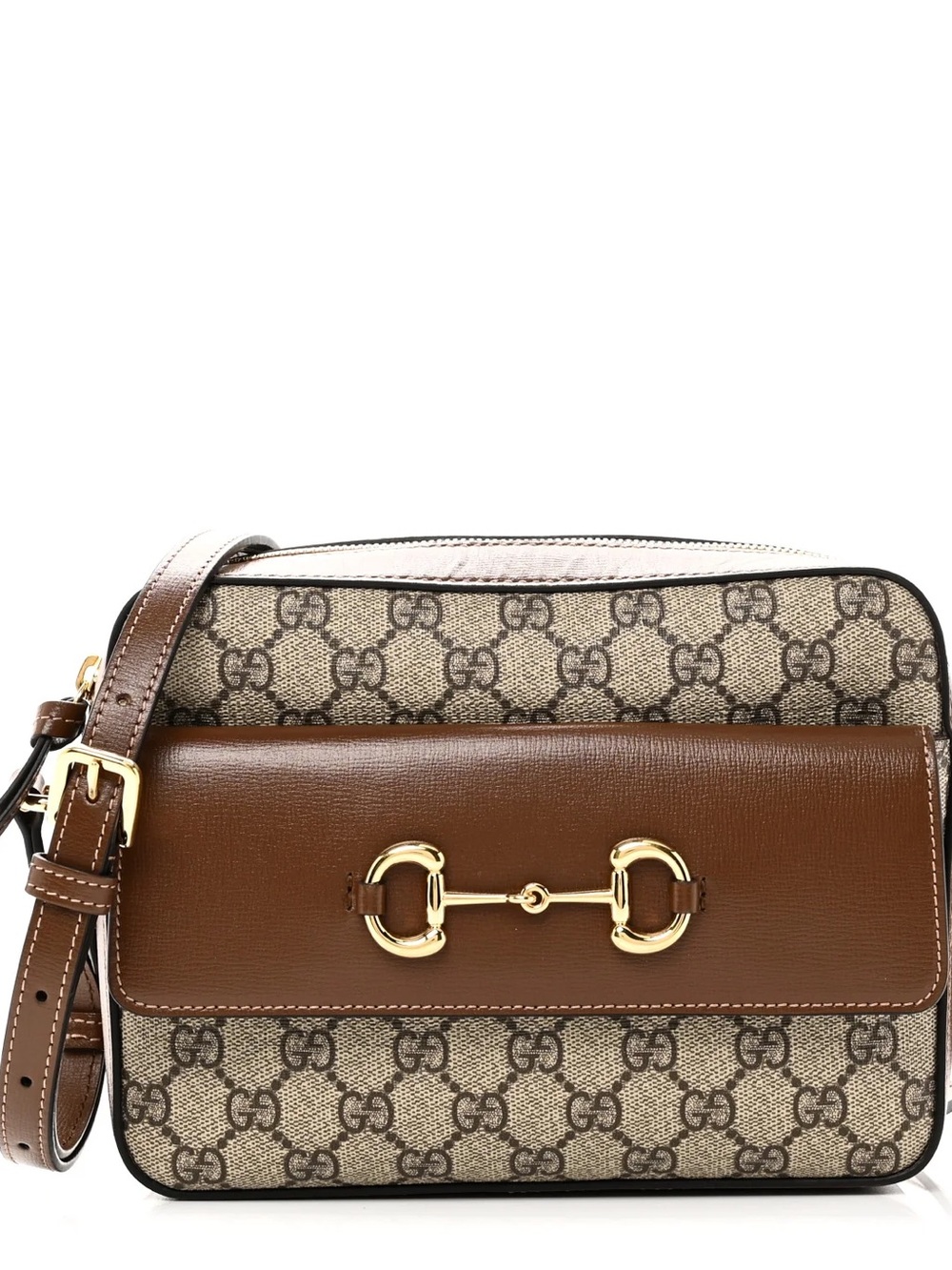Gucci GG Supreme Horsebit 1955 in brown